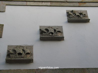 El casco hist�rico de Baiona. 
