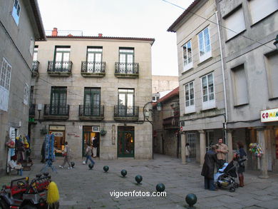 El casco hist�rico de Baiona. 