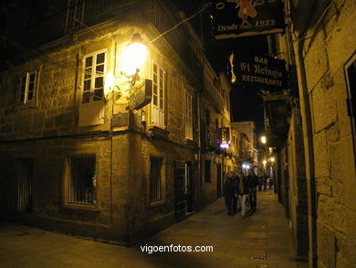 El casco hist�rico de Baiona. 