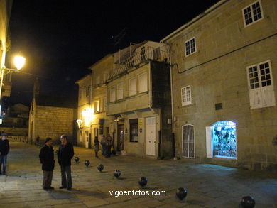 El casco hist�rico de Baiona. 