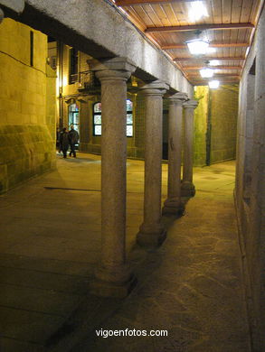 El casco hist�rico de Baiona. 