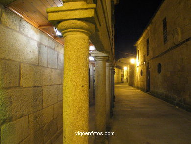 El casco hist�rico de Baiona. 