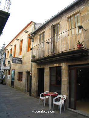 El casco hist�rico de Baiona. 