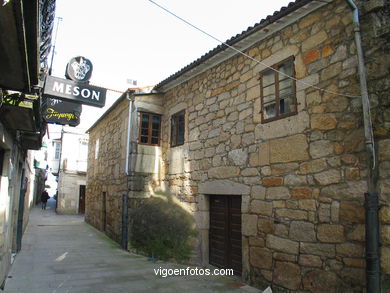 El casco hist�rico de Baiona. 