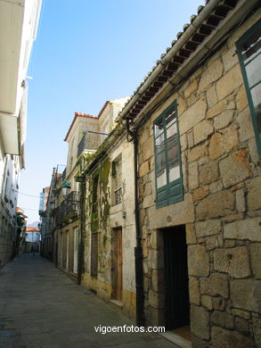 El casco hist�rico de Baiona. 