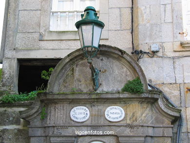 El casco hist�rico de Baiona. 