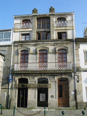 El casco hist�rico de Baiona. 
