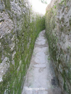 El casco hist�rico de Baiona. 
