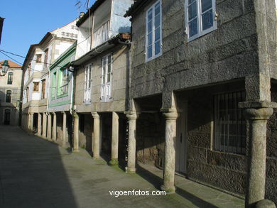 El casco hist�rico de Baiona. 
