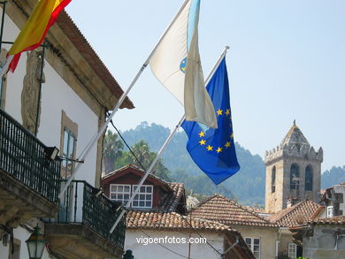 El casco hist�rico de Baiona. 