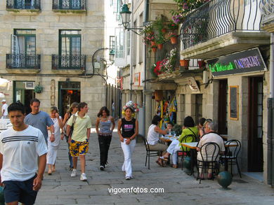 El casco hist�rico de Baiona. 
