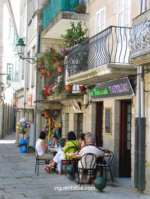 El casco hist�rico de Baiona. 