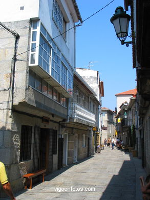 El casco hist�rico de Baiona. 