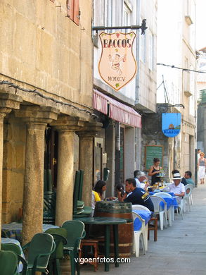 El casco hist�rico de Baiona. 