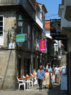 El casco hist�rico de Baiona. 