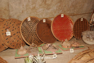 Exposición de las mercancías traidas por la carabela Pinta desde América..