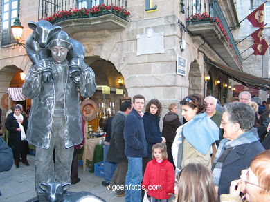 Puestos del Real Mercado de la Fiesta de la Arribada - Baiona.