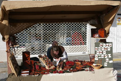 Puestos del Real Mercado de la Fiesta de la Arribada - Baiona.