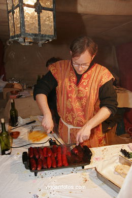 Puestos del Real Mercado de la Fiesta de la Arribada - Baiona.
