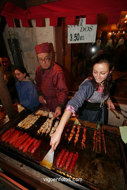 Puestos del Real Mercado de la Fiesta de la Arribada - Baiona.