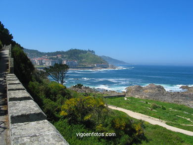 Vistas desde la  Fortaleza de Monterreal - Baiona. 