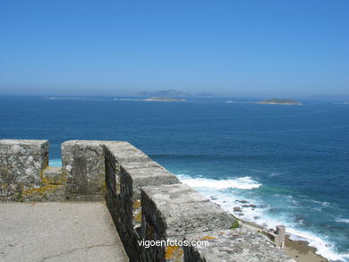 Vistas desde la  Fortaleza de Monterreal - Baiona. 