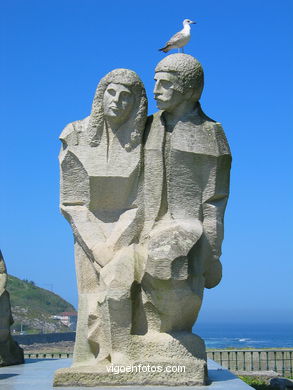 Monumento Encuentro entre dos Mundos (1993 - Marg�n Picallo) - Baiona. 