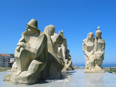 Monumento Encuentro entre dos Mundos (1993 - Marg�n Picallo) - Baiona. 
