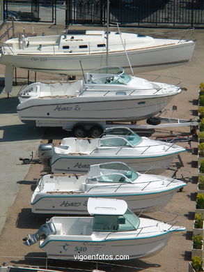 Puerto deportivo de Baiona. 
