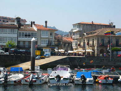 Puerto deportivo de Baiona. 