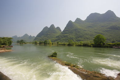 Paisagens rio Yulong . 