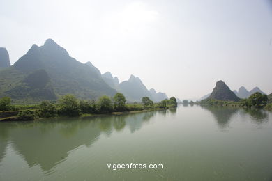 Landschaften Yulong River. 