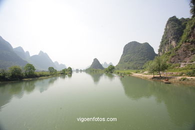 Paisagens rio Yulong . 