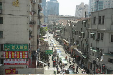 Ruas de Shanghai . 