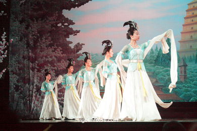 Traditional Dance Spectacle in China. 