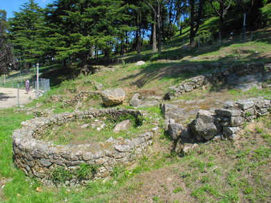 Excavaciones del Castro del parque del Castro.