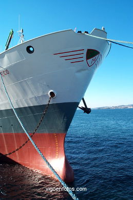 Barcos en el puerto de Vigo. 