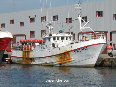 Barcos en el puerto de Vigo. 