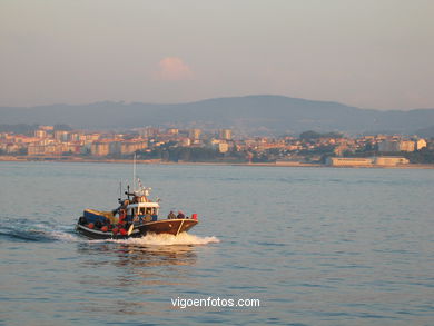 Barcos en el puerto de Vigo. 