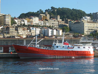 Barcos en el puerto de Vigo. 