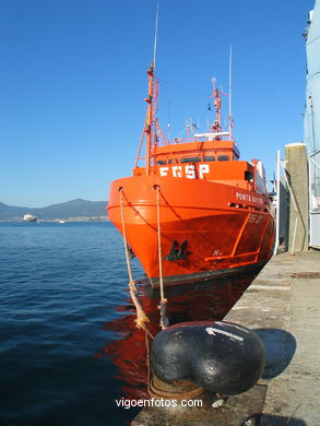 Barcos en el puerto de Vigo. 