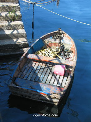 Rowboats. Sailboats and rowboats. 