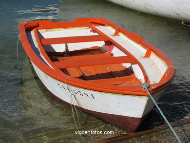 Rowboats. Sailboats and rowboats. 