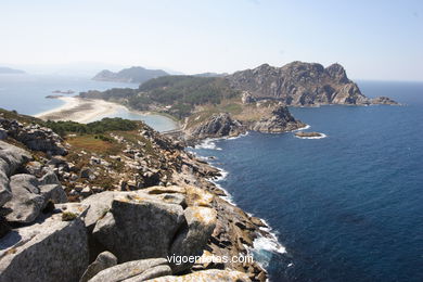 Vistas desde el 'Alto del Pr�ncipe' - Islas C�es (Vigo). 