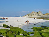Playa de los Bolos. Playas de las Islas C�es. 