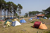 Camping de C�es. Paisajes de las islas C�es. 