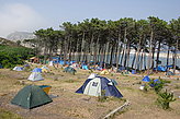 Camping de C�es. Paisajes de las islas C�es. 