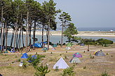 Camping de C�es. Paisajes de las islas C�es. 