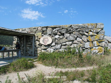 Antiguas construcciones de las Islas Cíes.