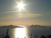 Las Islas C�es desde el mar. Paisajes de las islas C�es. 